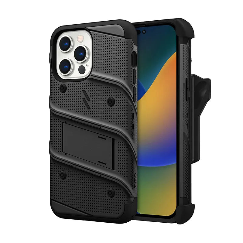 ZIZO BOLT serija – dėklas iPhone 14 Pro Max (juodas)