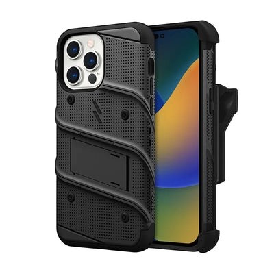 ZIZO BOLT serija – dėklas iPhone 14 Pro Max (juodas)