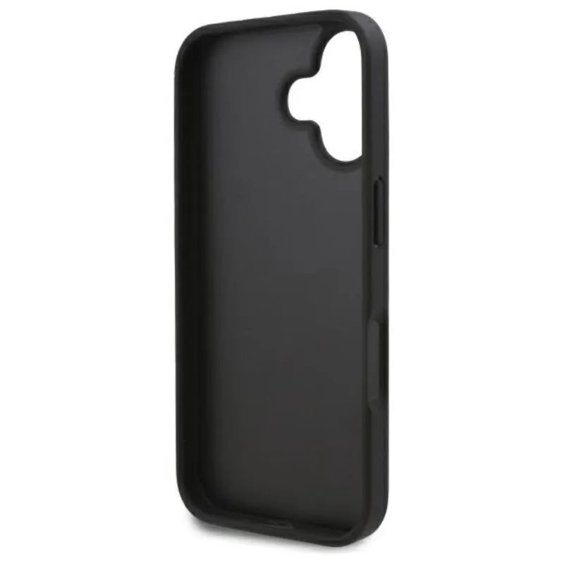 Karl Lagerfeld Cardslots Monogram - dėklas iPhone 16 (juodas)
