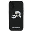 Karl Lagerfeld Silicone Double Heads Print MagSafe – dėklas iPhone 16 Plus (juodas)