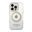 Guess Metal Outline MagSafe – dėklas iPhone 14 Pro (skaidrus)