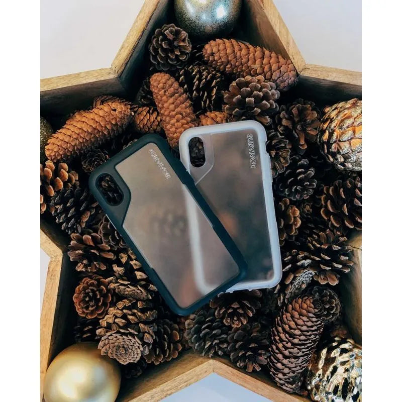 Griffin Survivor Endurance – Dėklas skirtas iPhone Xs Max (skaidrus/pilkas)