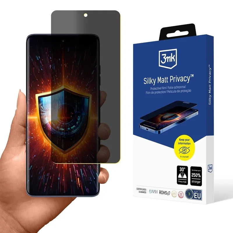 3mk Silky Matt Privacy – Matinė privatumo plėvelė Motorola Edge 60 Fusion telefonui