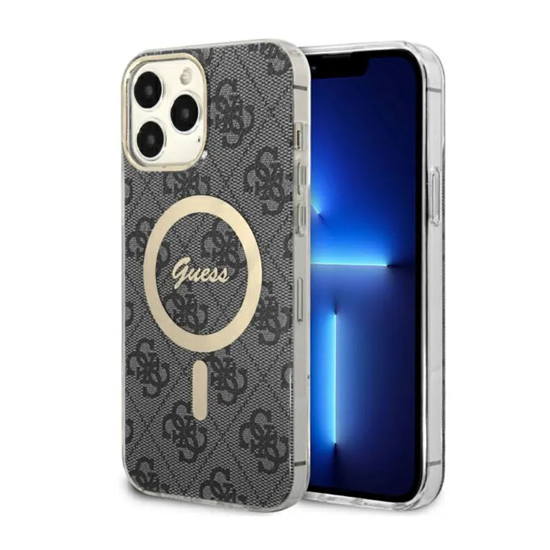 Guess 4G MagSafe – dėklas iPhone 13 Pro Max (juodas)