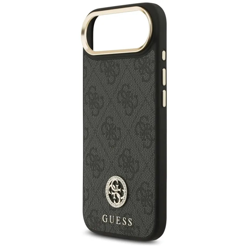 Guess 4G Strass Logo MagSafe - Dėklas iPhone Air (Juodas)