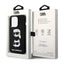 Karl Lagerfeld Silicone Karl & Choupette Heads dėklas iPhone 15 Pro Max telefonui (juodas)