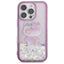 Hello Kitty Liquid Glitter 50TH Anniversary Party – dėklas Apple iPhone 16 Pro (violetinis)