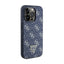Guess 4G Triangle Metal Logo – dėklas iPhone 15 Pro (mėlynas)