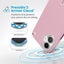 Speck Presidio2 Pro ClickLock & MagSafe – iPhone 16 Plus dėklas (Wednesday Pink / Boysenberry Purple / White)