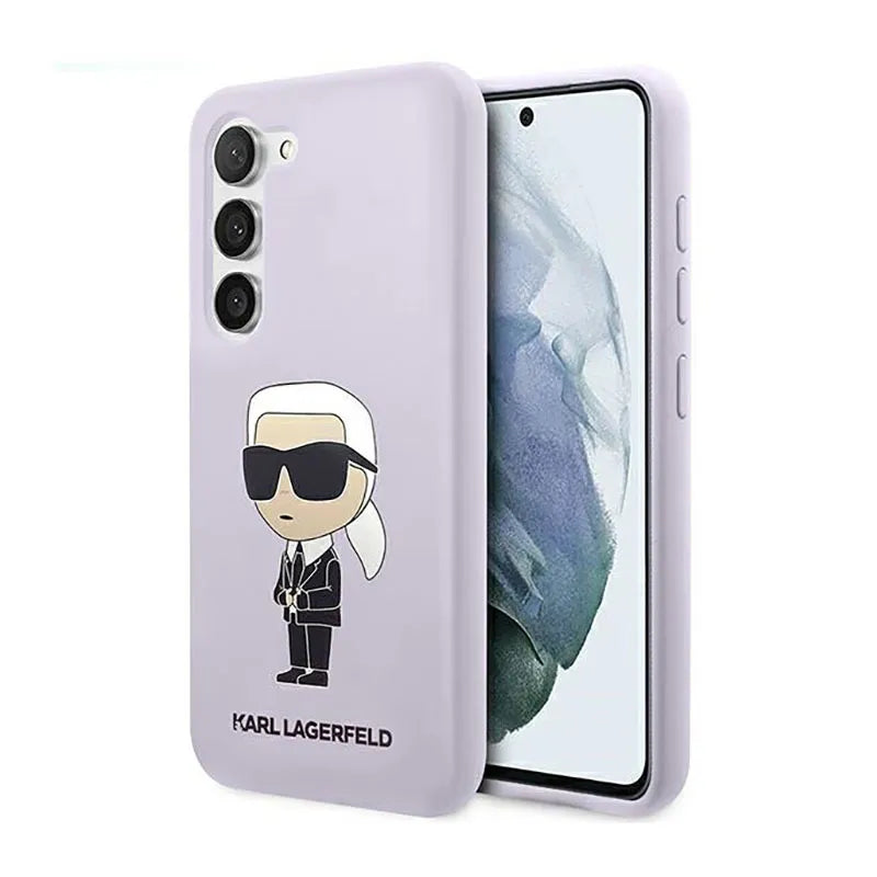 Karl Lagerfeld Silicone NFT Ikonik – dėklas Samsung Galaxy S23+ (violetinis)