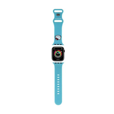 Hello Kitty silikoninė Kitty Head apyrankė, skirta Apple Watch 38/40/41 mm (mėlyna)