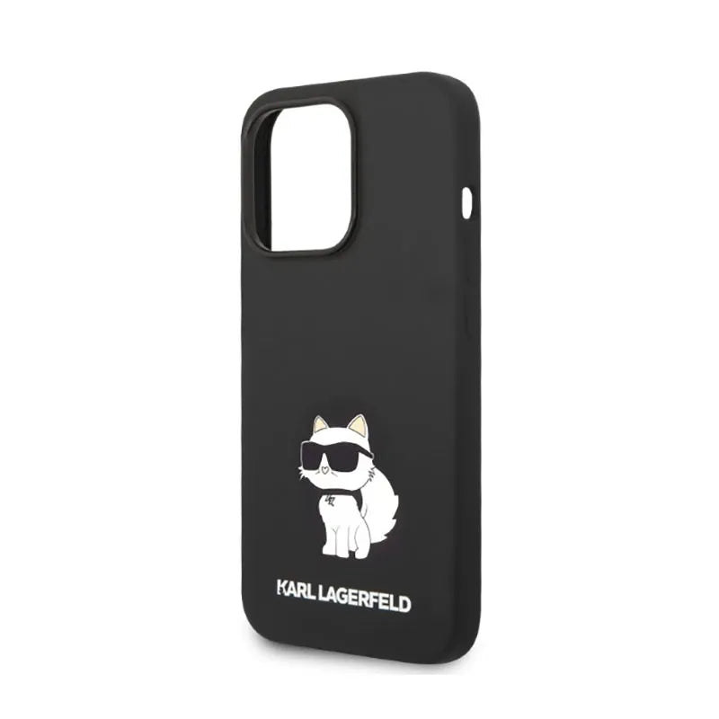 Karl Lagerfeld Silicone NFT Choupette – Dėklas, skirtas iPhone 14 Pro Max (juodas)