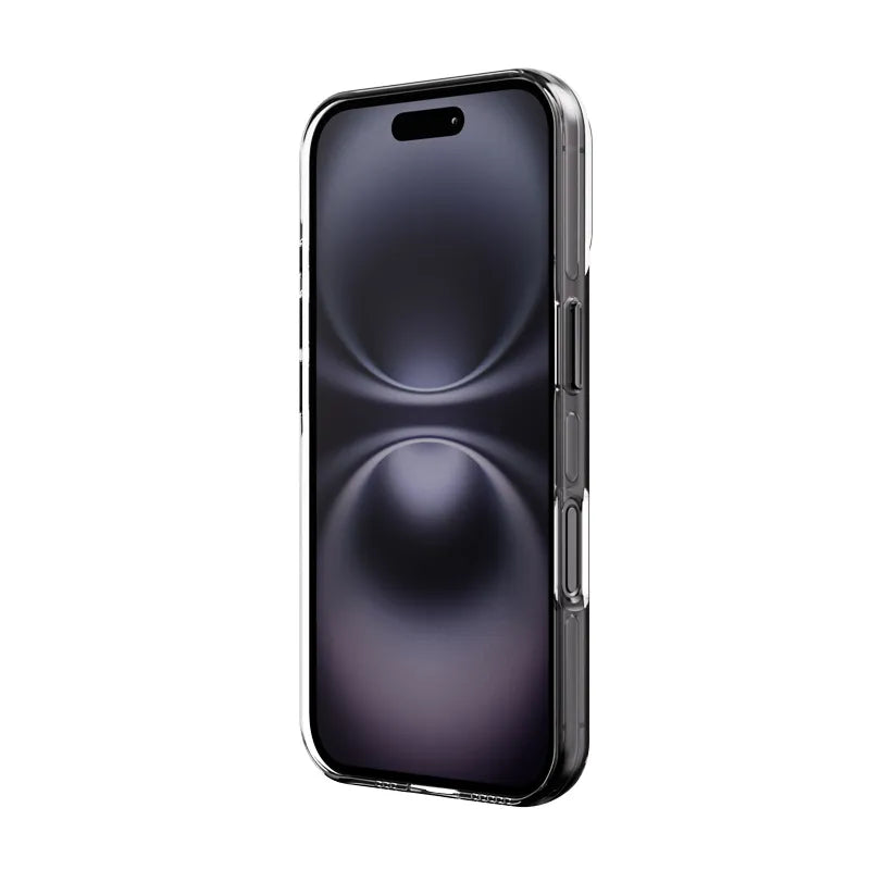 Crong Clear MAG Pro – iPhone 16 MagSafe dėklas (juodas)