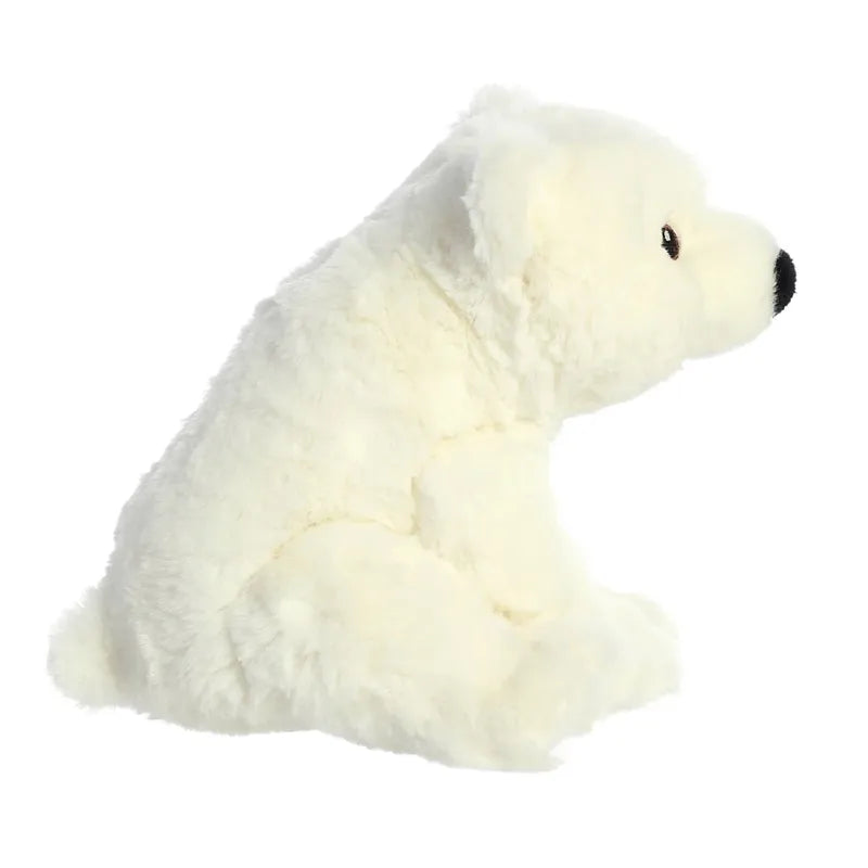 Eco Nation – Pliušinis žaislas / Sėdintis poliarinis lokys 19 cm ekologiškas