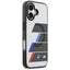 BMW M IML Metal Buttons Tricolor Lines MagSafe – Dėklas iPhone 17 (antracitas)