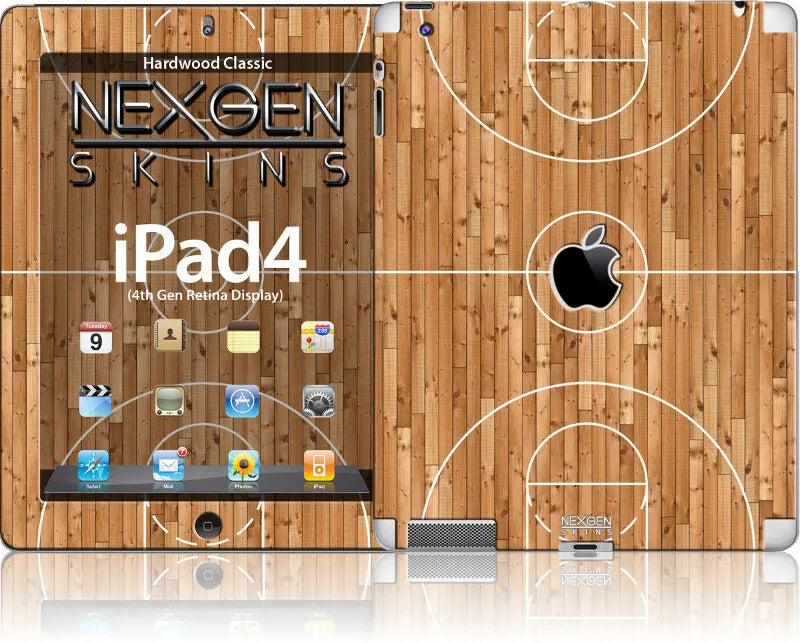 Nexgen lipdukai su 3D efektu, skirti iPad 2/3/4 (Hardwood Classic 3D)