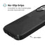 „Speck Presidio2 Grip MagSafe“ dėklas – „iPhone 17“ (juodas / skalūno pilkas / baltas)