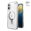 Speck Presidio Perfect-Clear ClickLock & MagSafe – iPhone 16 Plus dėklas (skaidrus / chromuota apdaila / Serene Silver)