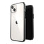 Speck Presidio Perfect-Clear su Impact Geometry – iPhone 15 Plus / 14 Plus dėklas su MICROBAN danga (skaidrus / juodas)