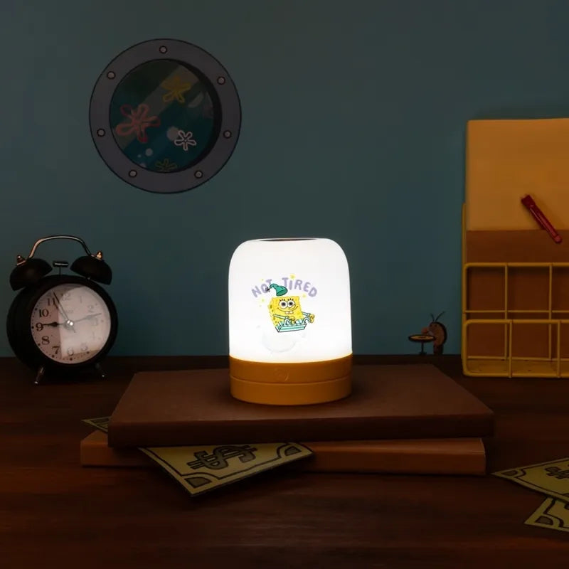 Spongebob – belaidė USB-C LED aplinkos apšvietimo lempa vaikams su reguliuojamu ryškumu
