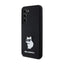 Karl Lagerfeld Silicone Choupette Metal Pin – dėklas Samsung Galaxy S24 (juodas)