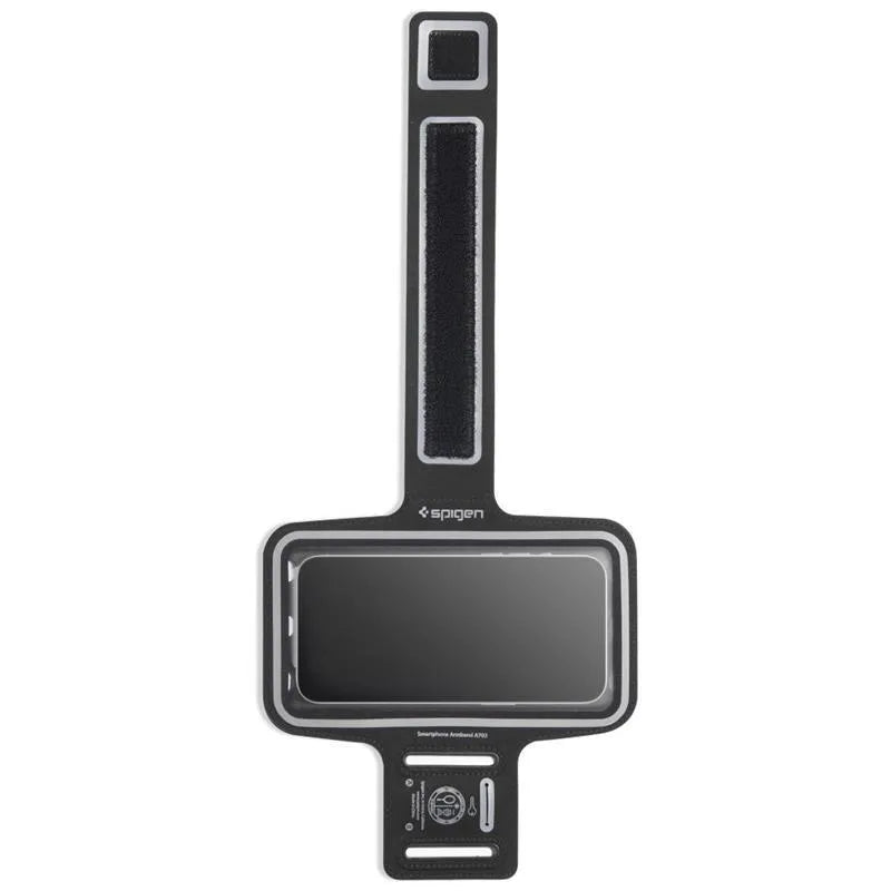 Spigen A703 Dynamic Shield Armband – Dėklas / Sportinė rankovė išmaniajam telefonui iki 6,9" (juoda)