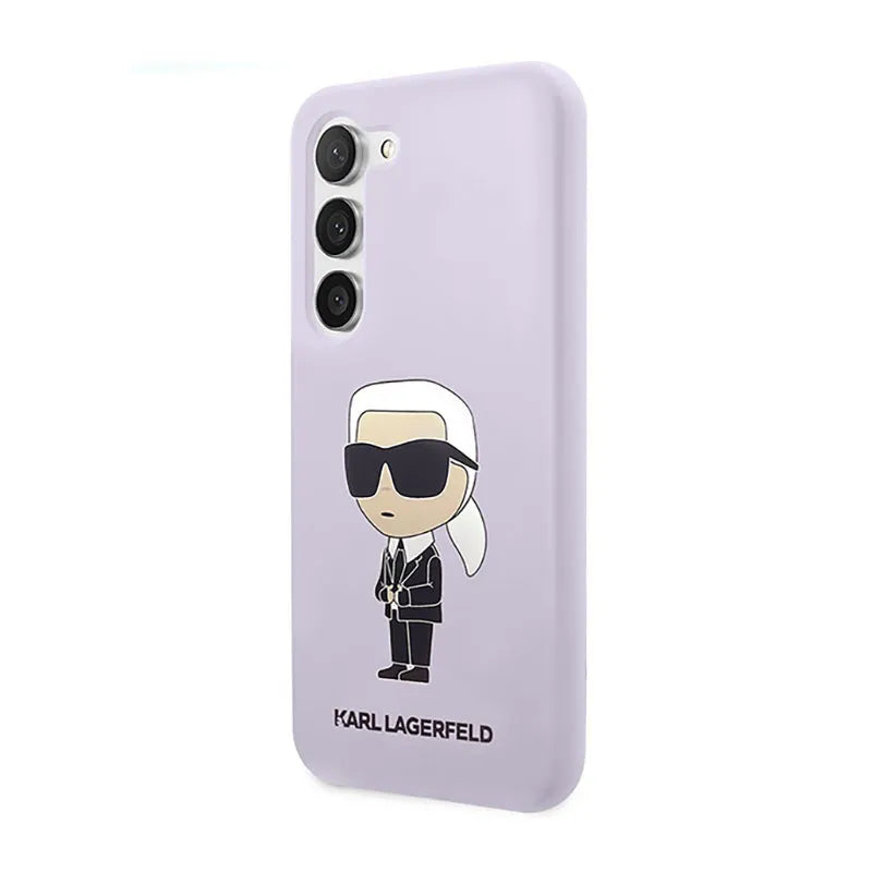 Karl Lagerfeld Silicone NFT Ikonik – dėklas Samsung Galaxy S23+ (violetinis)