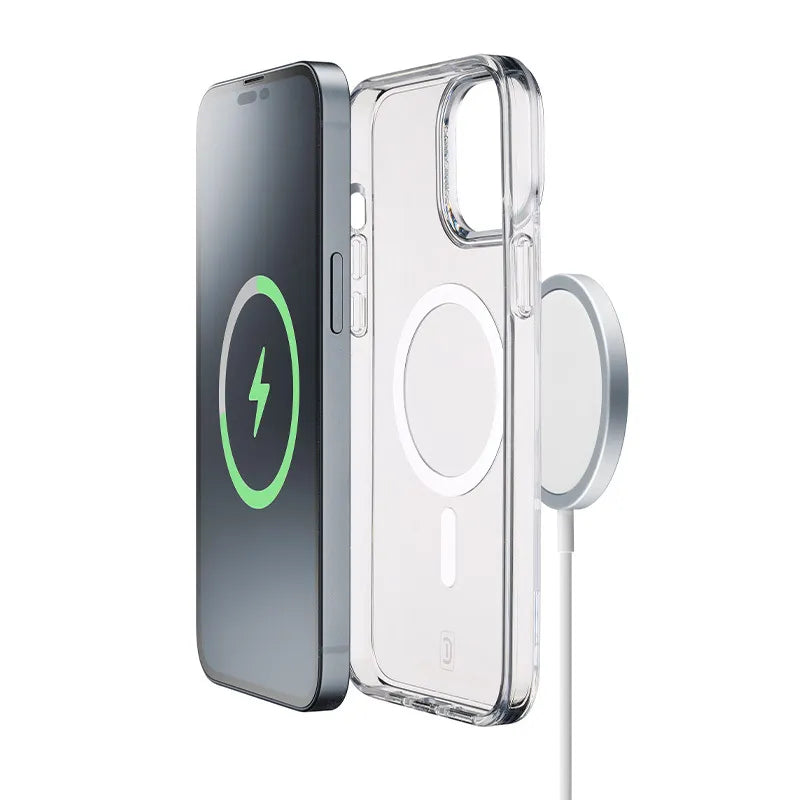 Cellularline Gloss Mag – iPhone 15 Pro Max MagSafe dėklas (skaidrus)