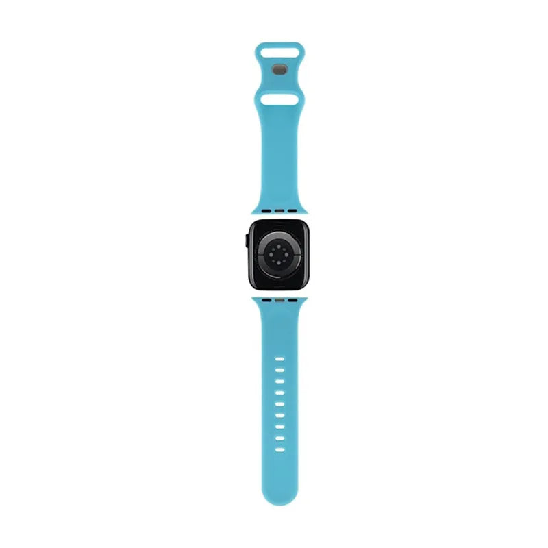Hello Kitty silikoninė Kitty Head apyrankė, skirta Apple Watch 38/40/41 mm (mėlyna)
