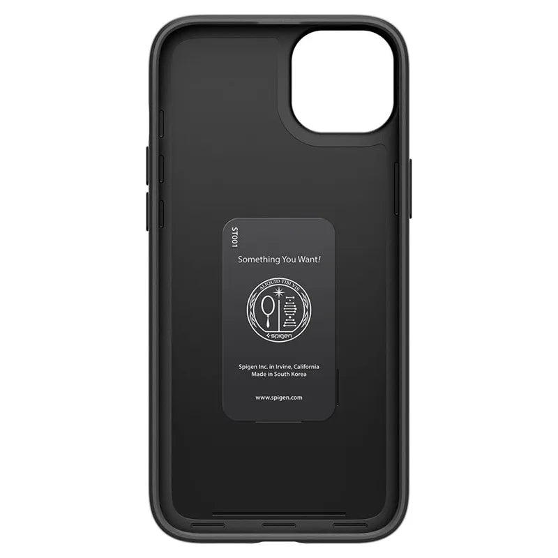Spigen Thin Fit – dėklas iPhone 15 (juodas)