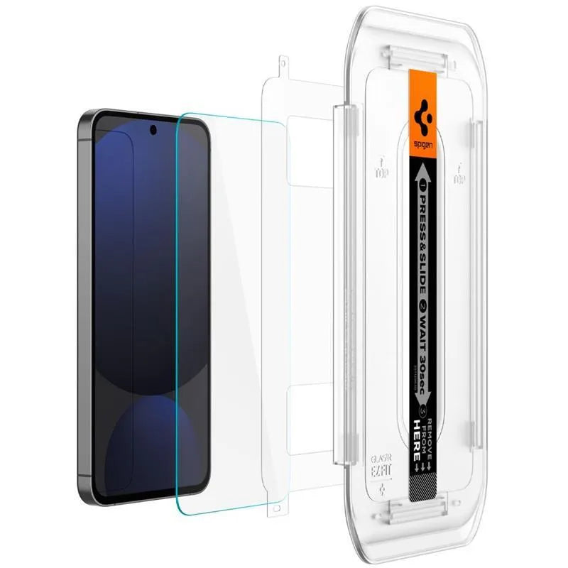Spigen GLAS.TR EZ FIT 2-Pack – grūdintas stiklas, skirtas Samsung Galaxy A56 5G / S24 FE (2 vienetai)