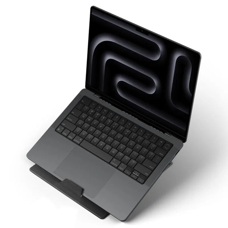 Spigen LD201-S8 Slimfold – Nešiojamojo kompiuterio / planšetės stovas (Space Grey)