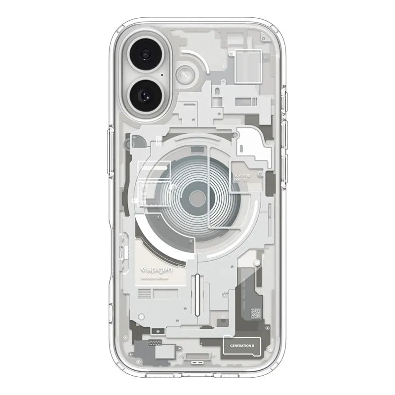 Spigen Ultra Hybrid Mag MagSafe - Dėklas iPhone 17 (Zero One Natural Titanium)
