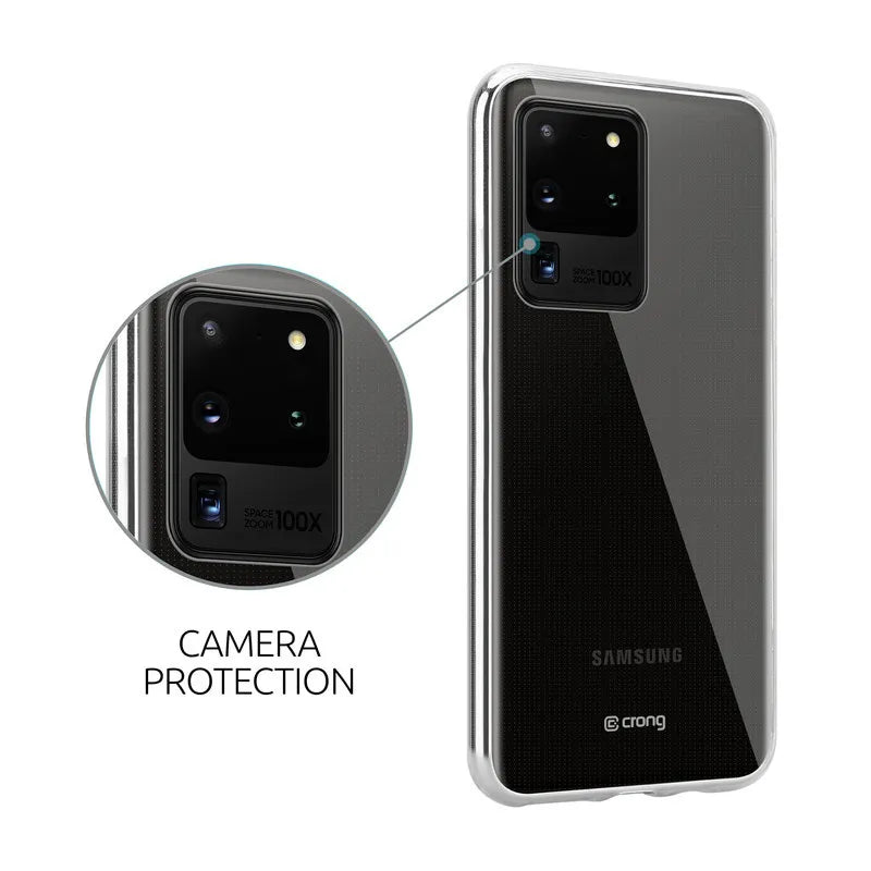 „Crong Crystal Slim Cover“ – „Samsung Galaxy S20 Ultra“ dėklas (skaidrus)