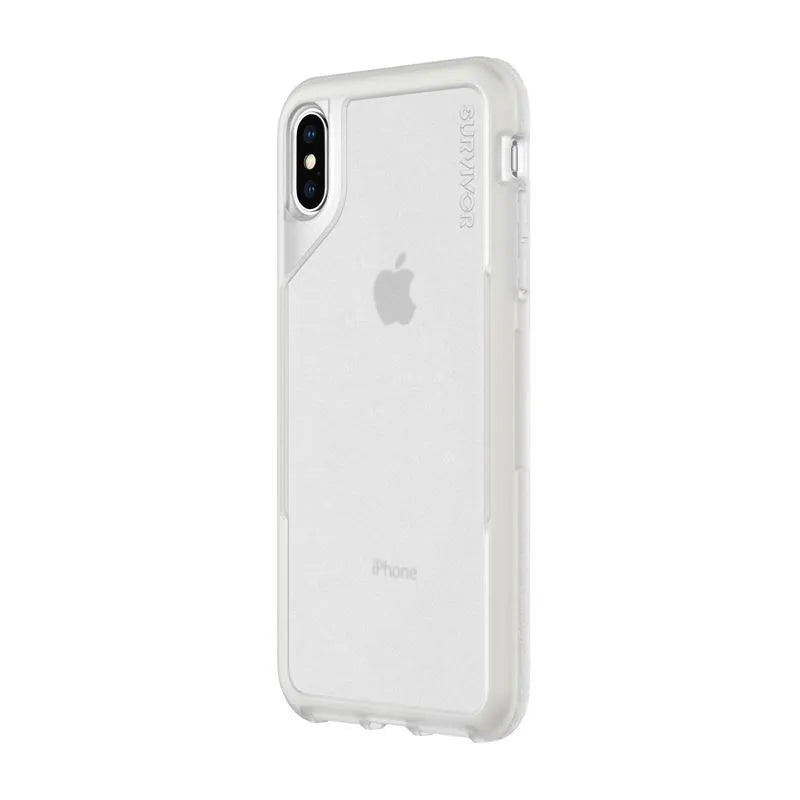 Griffin Survivor Endurance – Dėklas skirtas iPhone Xs Max (skaidrus/pilkas)