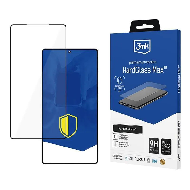 3mk HardGlass Max – grūdintas stiklas Samsung Galaxy S25 Ultra telefonui (juodas)