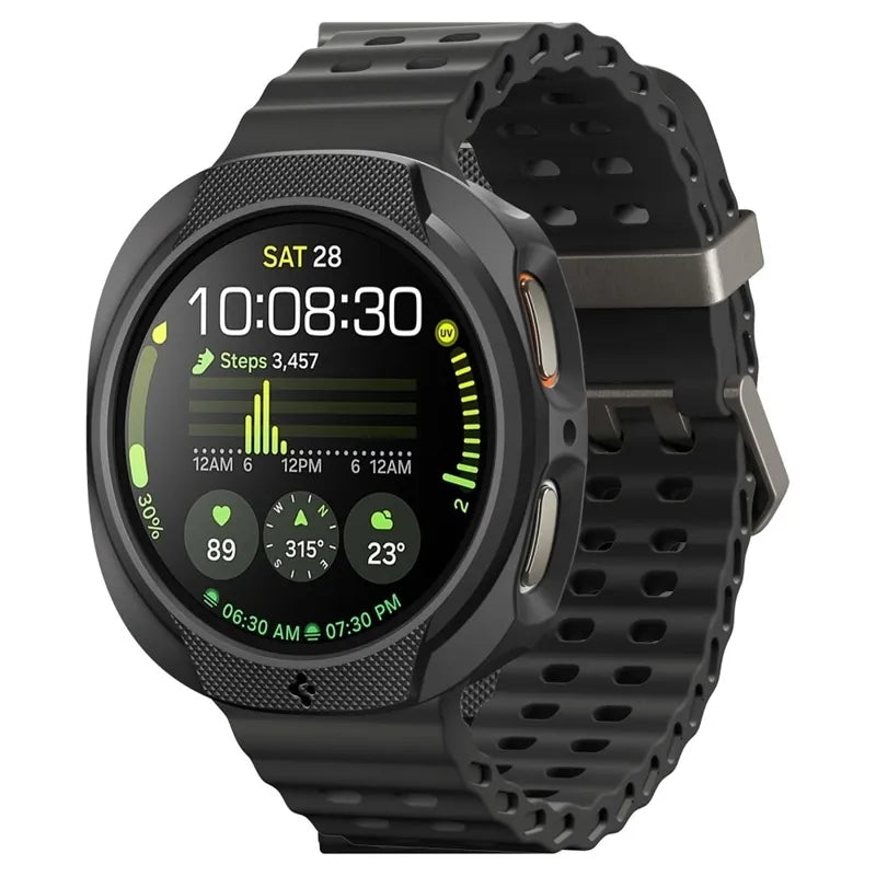 Spigen Liquid Air – dėklas Samsung Galaxy Watch 8 40 mm (matinė juoda spalva)