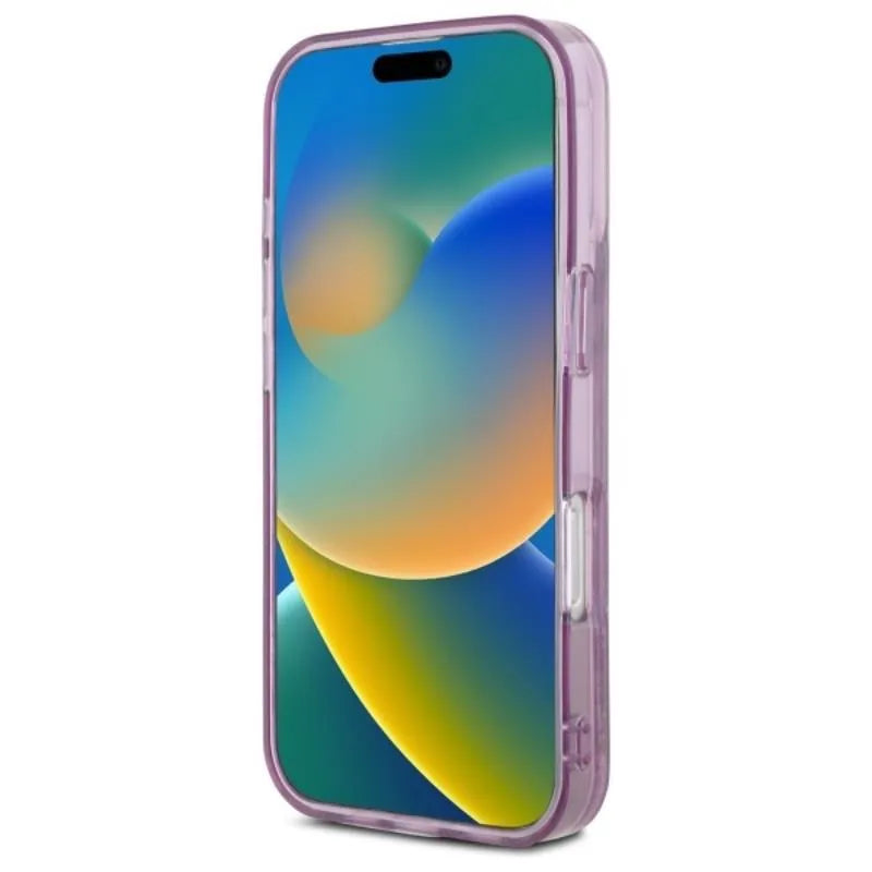 Hello Kitty Liquid Glitter 50TH Anniversary Party – dėklas Apple iPhone 16 Pro (violetinis)