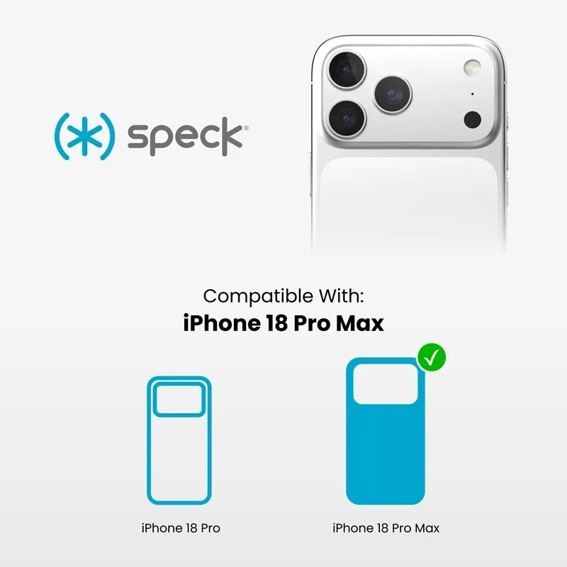 Speck Presidio Perfect Clear dėklas, skirtas iPhone 18 Pro Max / 17 Pro Max (skaidrus)
