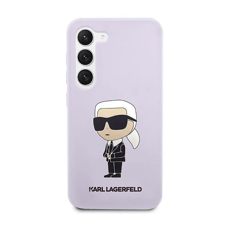 Karl Lagerfeld Silicone NFT Ikonik – dėklas Samsung Galaxy S23+ (violetinis)