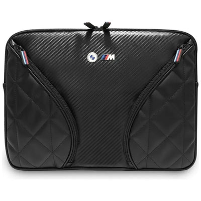 BMW Carbon Pockets & Metal Logo – 14″ nešiojamojo kompiuterio dėklas (juodas)