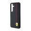 Ferrari Carbon Printed Line – dėklas Samsung Galaxy S24+ telefonui (juodas)