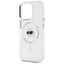 Karl Lagerfeld IML Metal Karl Head MagSafe – dėklas iPhone 15 Pro Max (baltas)