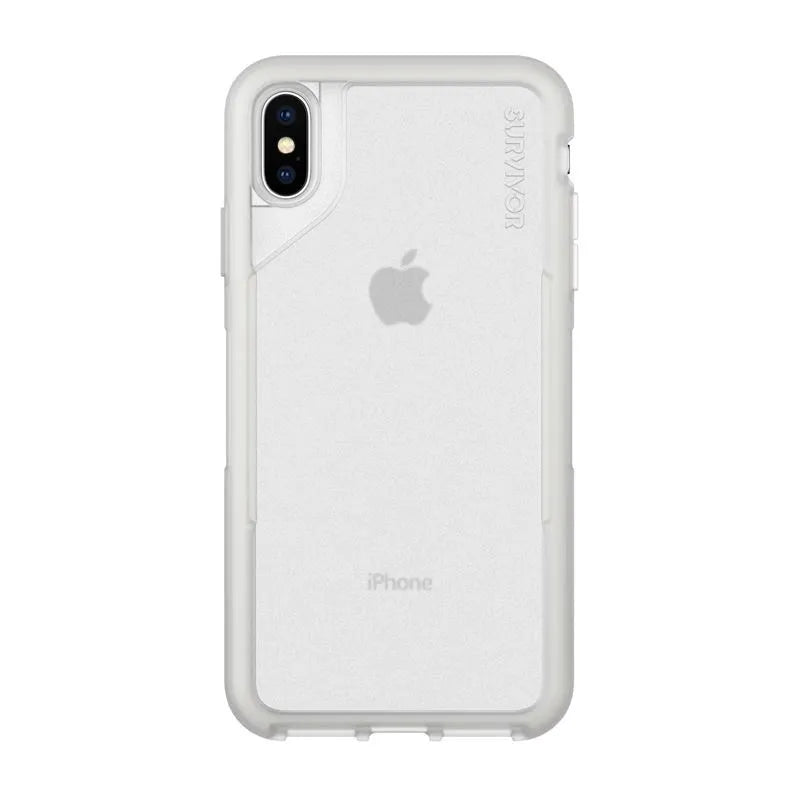 Griffin Survivor Endurance – Dėklas skirtas iPhone Xs Max (skaidrus/pilkas)