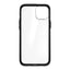 Speck Presidio Perfect-Clear su Impact Geometry – iPhone 15 Plus / 14 Plus dėklas su MICROBAN danga (skaidrus / juodas)