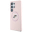 Karl Lagerfeld Silicone Double Heads And Circle MagSafe – dėklas Samsung Galaxy S25 Ultra (rožinis)