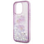 Hello Kitty Liquid Glitter 50TH Anniversary Party – dėklas Apple iPhone 16 Pro (violetinis)
