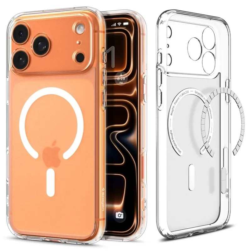 Spigen Ultra Hybrid Mag MagSafe – dėklas iPhone 17 Pro (Frost White)
