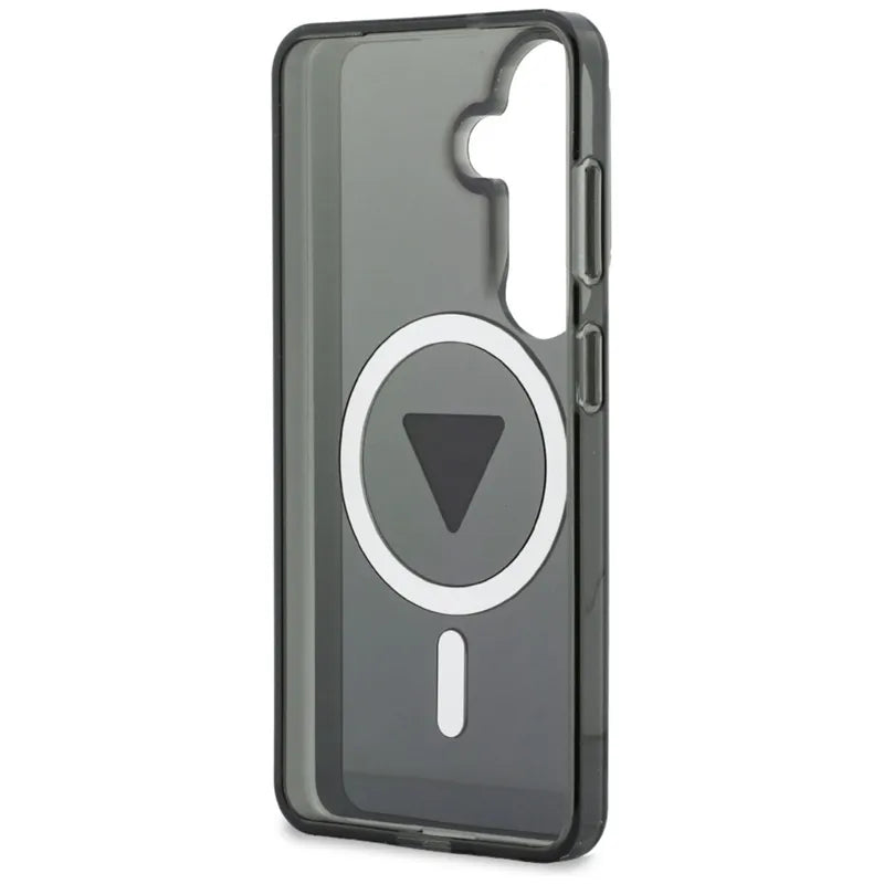 Guess IML Gradient Triangle MagSafe - Samsung Galaxy S26 dėklas (juodas)