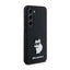 Karl Lagerfeld Silicone Choupette Metal Pin – dėklas Samsung Galaxy S24 (juodas)